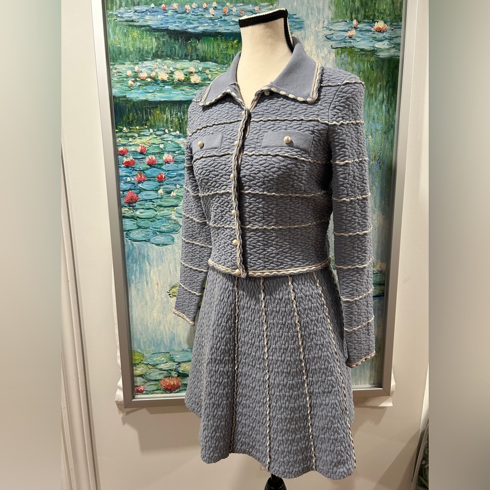 Sandro size 1 (S) blue skirt